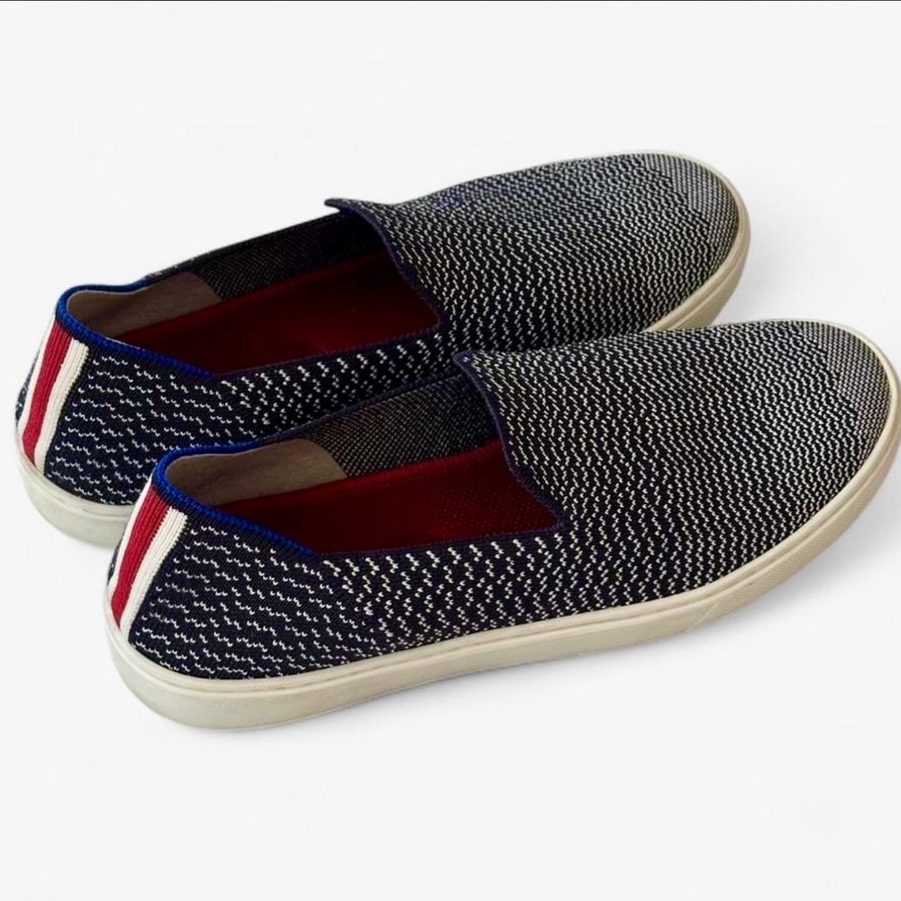 Rothy’s The Original Slip-On Sneaker Shoe Maritime Gradient Women’s 9.5 Red Blue